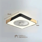 Luminária de teto decorativa com ventilador integrado - Ventiluz Street Design