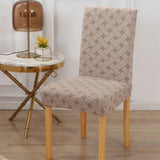 Capa de Cadeira em Jacquard com Elastano Ajustável e Lavável
