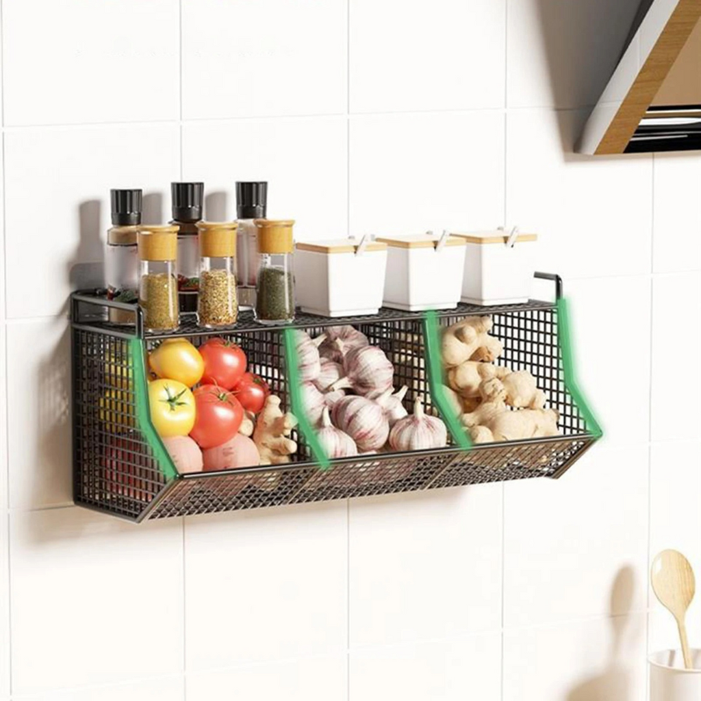 Cesta de Armazenamento Suspensa para Cozinha