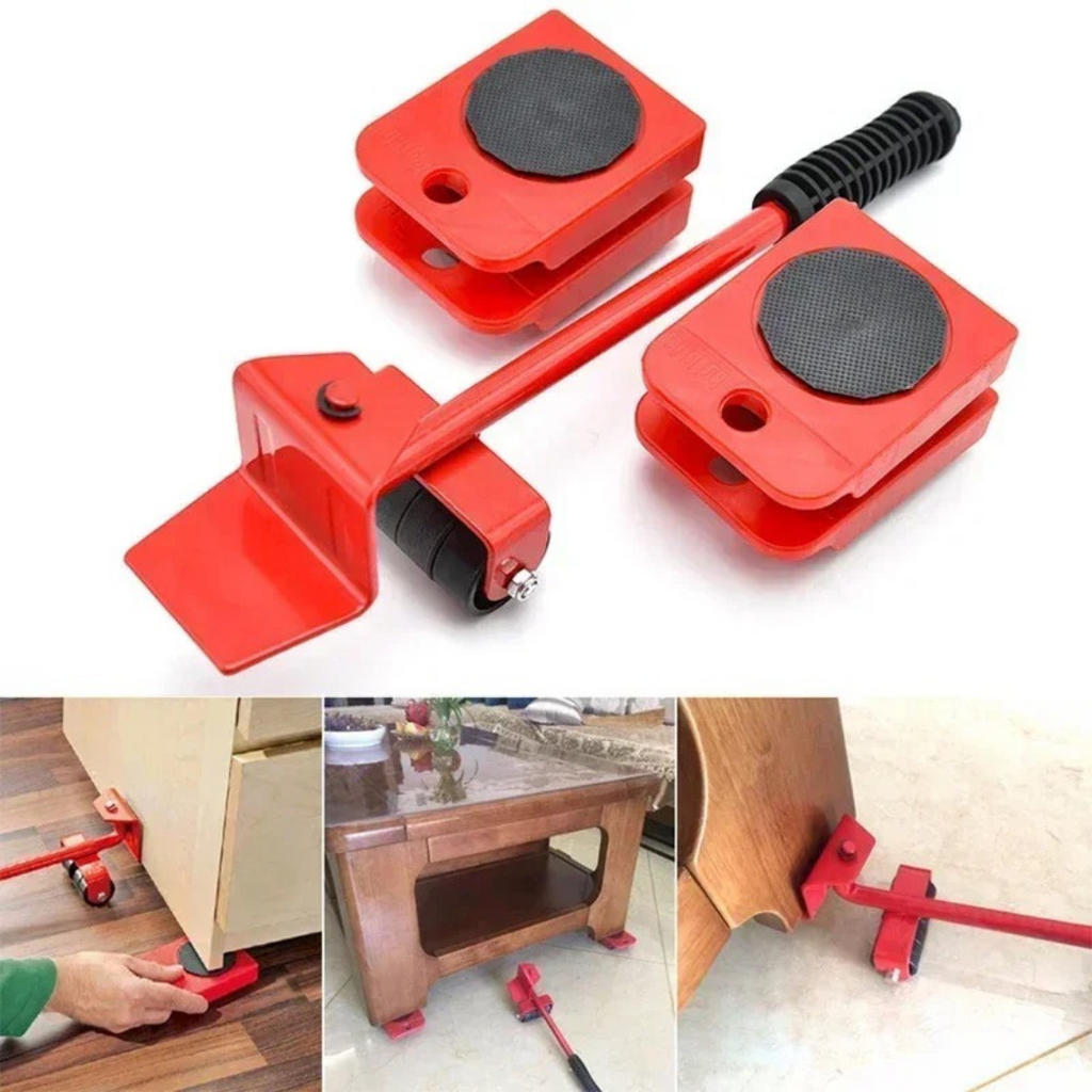 Conjunto de Ferramentas para Mover Móveis 5 Peças