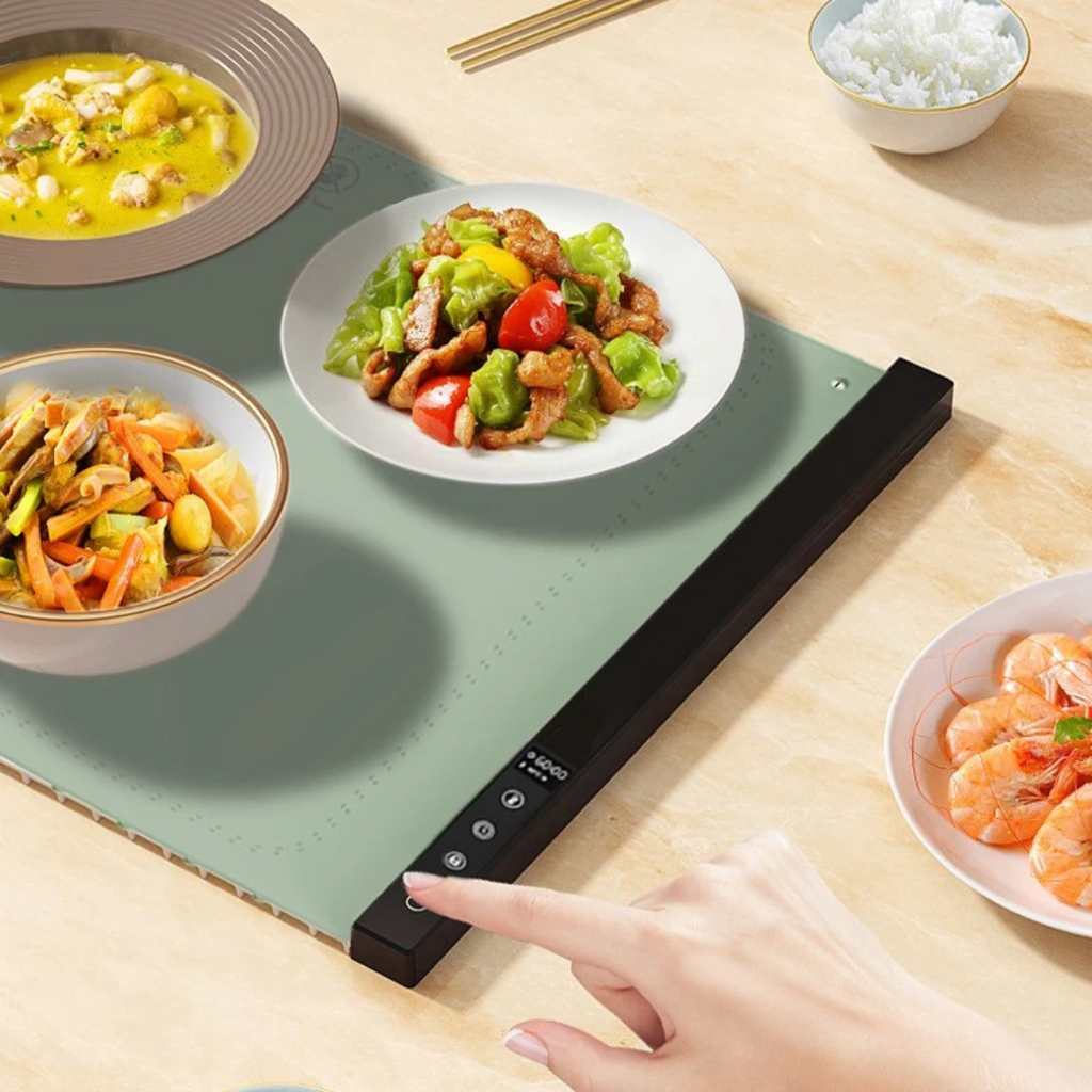 Esteira de Aquecimento de Silicone para Buffets com Temperatura Ajustável