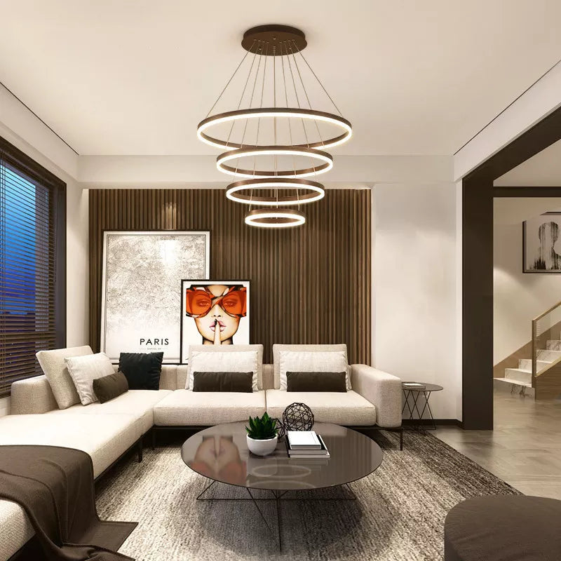 Lustre Pendente Circular em Led com controle remoto - Nordic Europe LUX