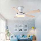 Ventilador de teto moderno com Luminária - ZenithBreeze Street M1