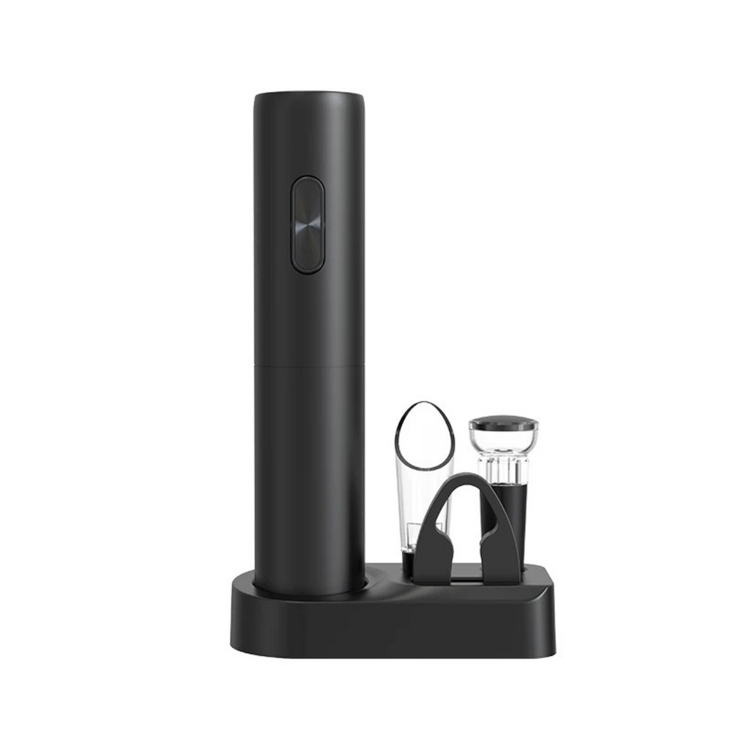 Kit de Abridor de Vinho Elétrico com Saca-Rolhas Decanter e Acessórios