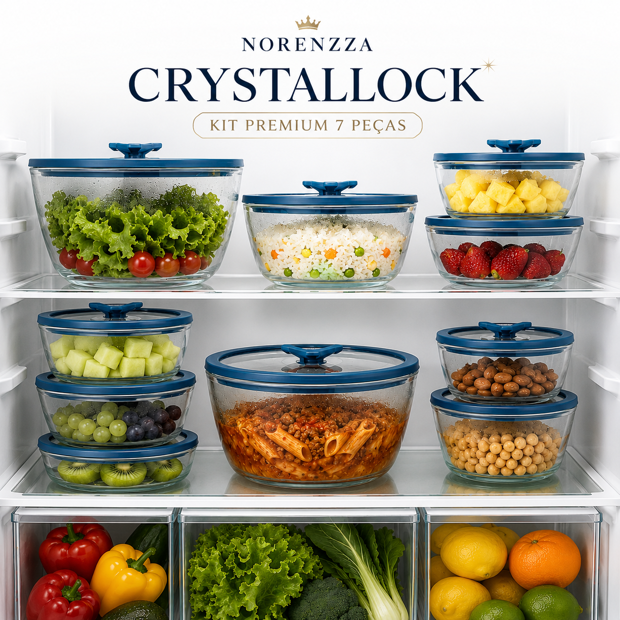 Norenzza CrystalLock – Kit Premium 7 Peças