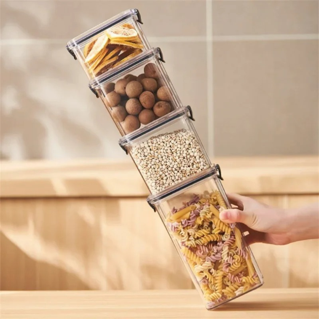 Pote de Armazenamento de Alimentos com Vedação
