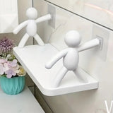 Rack de Armazenamento Sem Perfuração com Design de Personagem para Banheiro e Cozinha