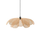 Luminária Pendente Estilo Japonês - Petal Willow Rattan