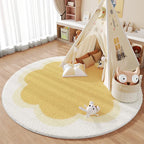PROMO OUTLET - Tapete Redondo Infantil - Coleção Flor de Algodão