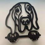 Esculturas artesanais de ferro - eu amo meu Cão!
