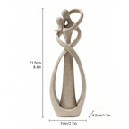 Escultura decorativa de Cerâmica Premuim - Coleção Amor Infinito