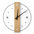 Relógio de Parede Decorativo Moderno de Madeira - WoodCraft Elite