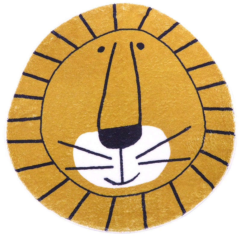 Tapete Decorativo Infantil Redondo - Coleção Fofura Animal