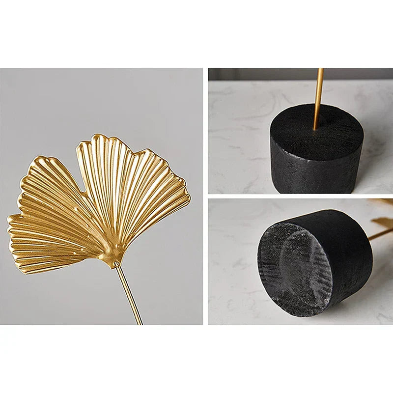 PROMO OUTLET - Escultura decorativa de Metal Premuim - Abstrata Elegância Natural