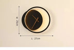 Relógio de Parede Decorativo Moderno com iluminação LED - LumiTime Prestige!