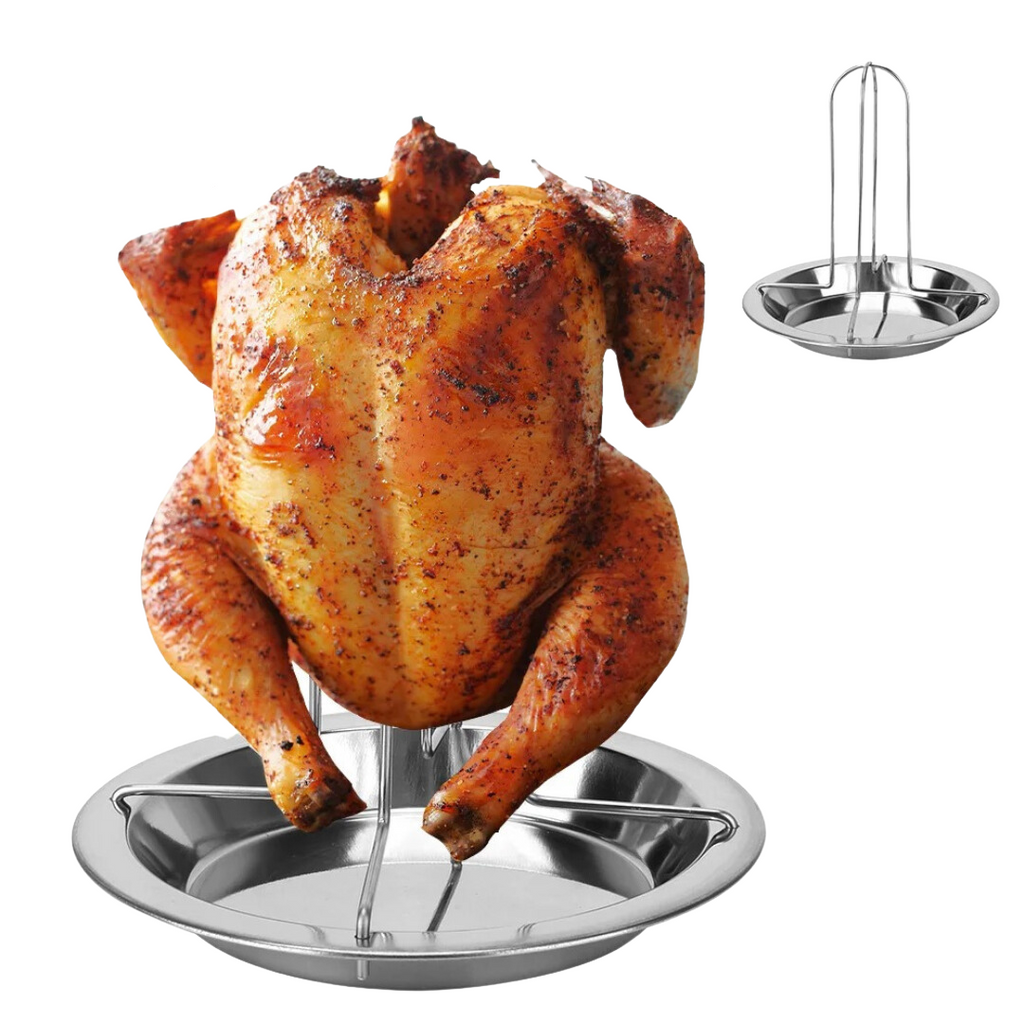 Suporte para Grelha de Frango em Aço Inoxidável