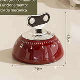 Temporizador de Cozinha Magnético Manual com Alarme