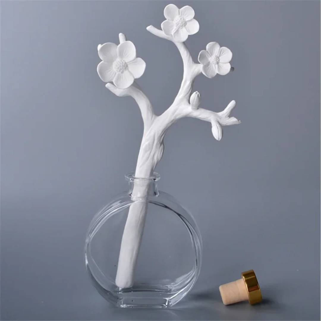 Vareta para Difusor em Cerâmica com Formato de Flor