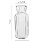 Vaso de Vidro Nórdico Transparente para Decoração de Flores e Arranjos