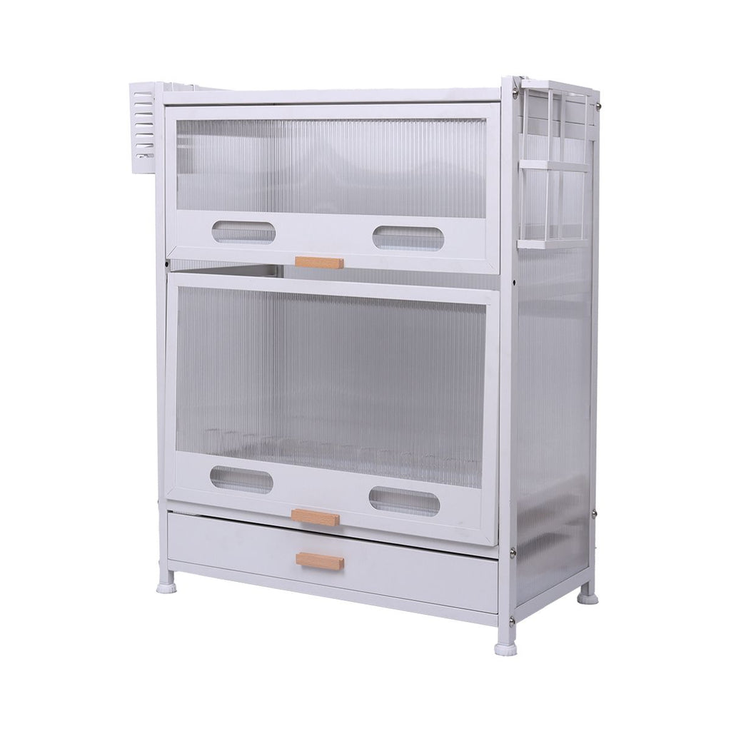 Rack Escorredor Organizador Duplo Com Gaveta