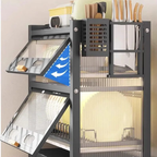 Rack Escorredor Organizador Duplo Com Gaveta