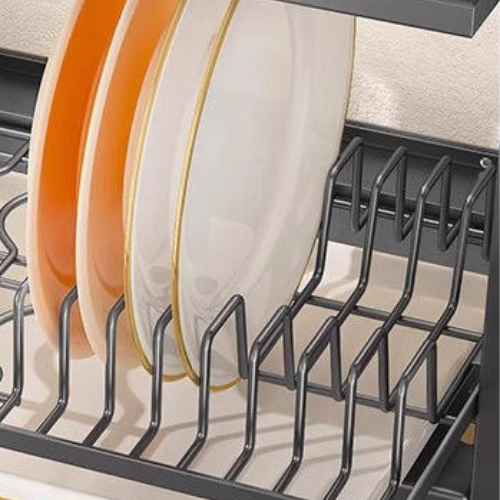 Rack Escorredor Organizador Duplo Com Gaveta