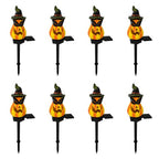 Kit Luminária Solar Abóbora Decorativa - Halloween