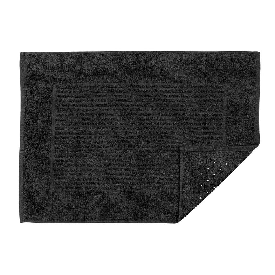 Tapete De Banheiro 50x70cm Algodão 400g/m² Piso Antiderrapante Basic Cinza